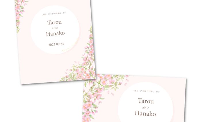 【自主制作】結婚式招待状