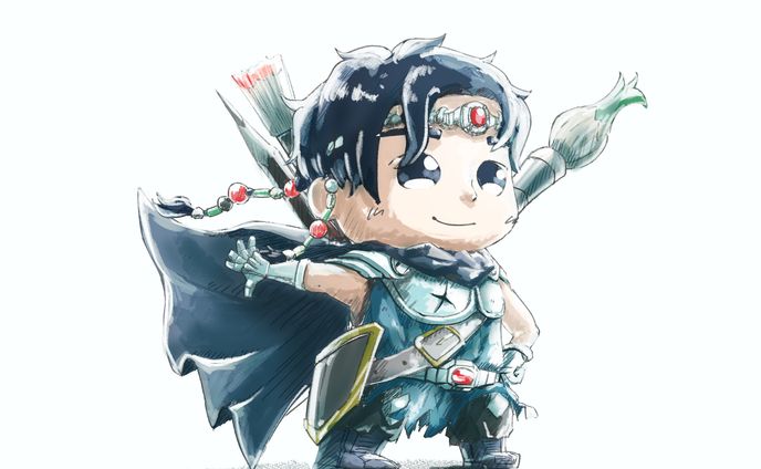 【キャラクターアイコン】お絵描き勇者