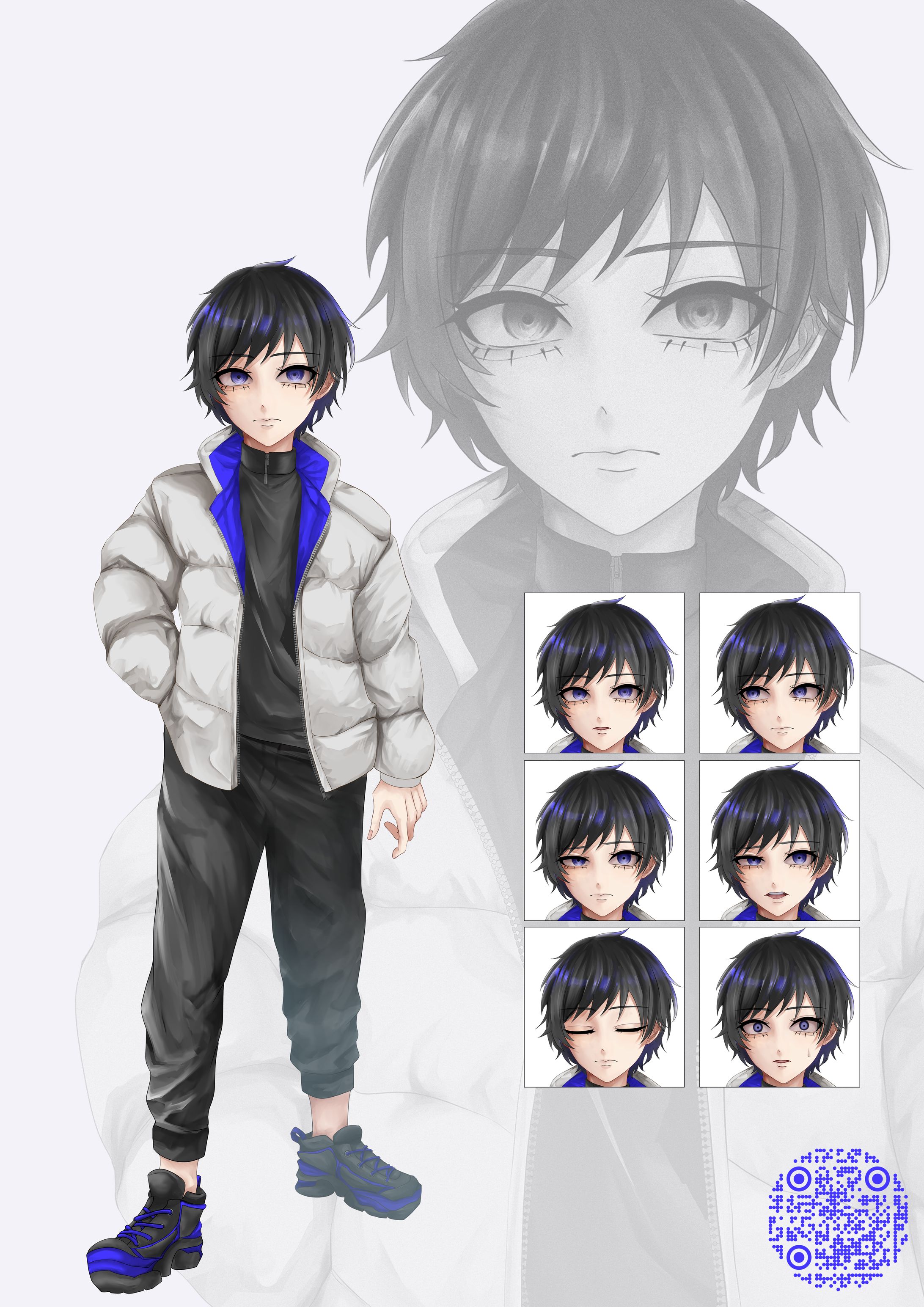 「喪失街亡録」キャラクター立ち絵　少年-1