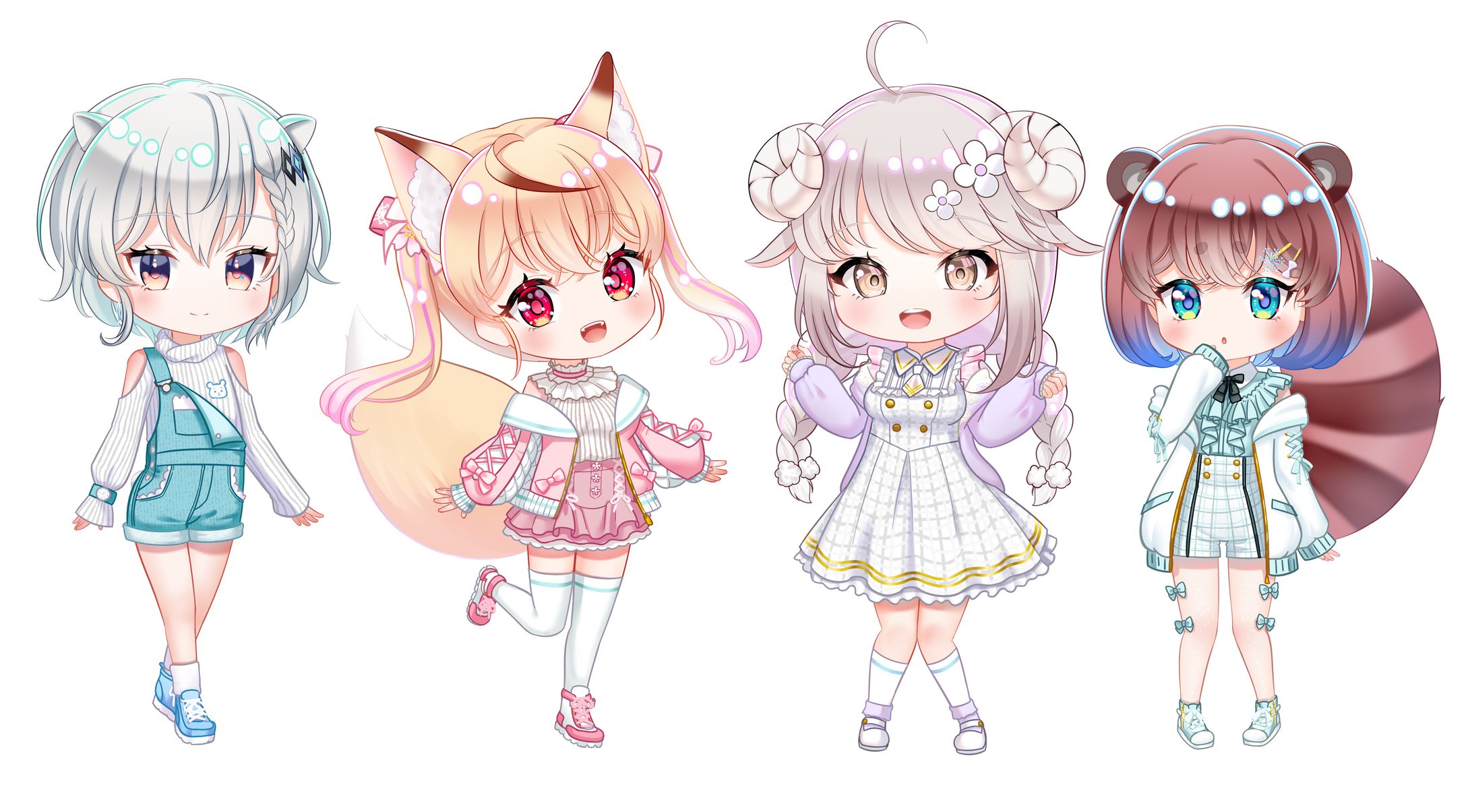 「ANiDoLL様」ミニキャラ私服&カフェ服-1