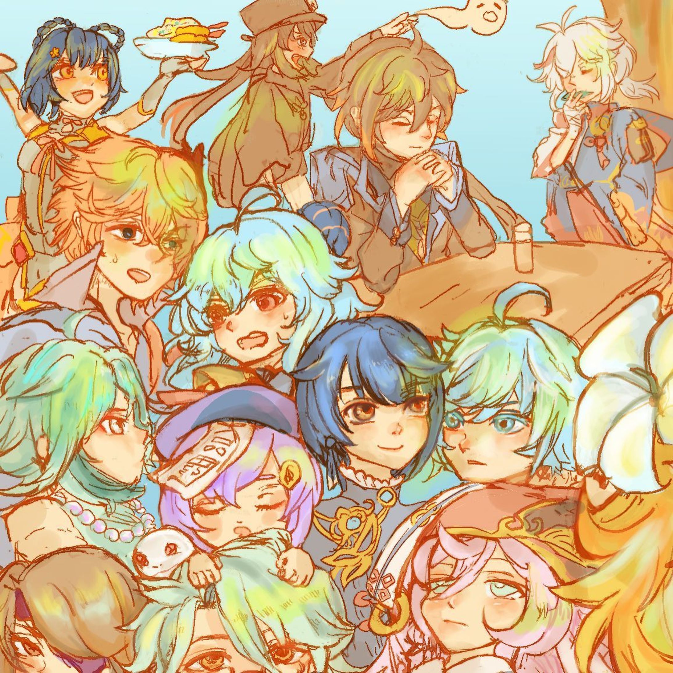 原神ほぼ一周年！
Liyue 1/2 🤩

#原神1周年 #原神イラスト #原神 #genshinimpactfanart #lumine #aether #genshinimpact #ilustración #digital #digitaldrawing #art #colorful #drawing #painting #dibujo #иллюстрация #イラスト#digitalart #illustration #dibujodigital #instaart #clipstudiopaint #liyue #璃月 #xingqiu #yanfei #kazuhafanart #kazuhagenshinimpact #kazuha-1