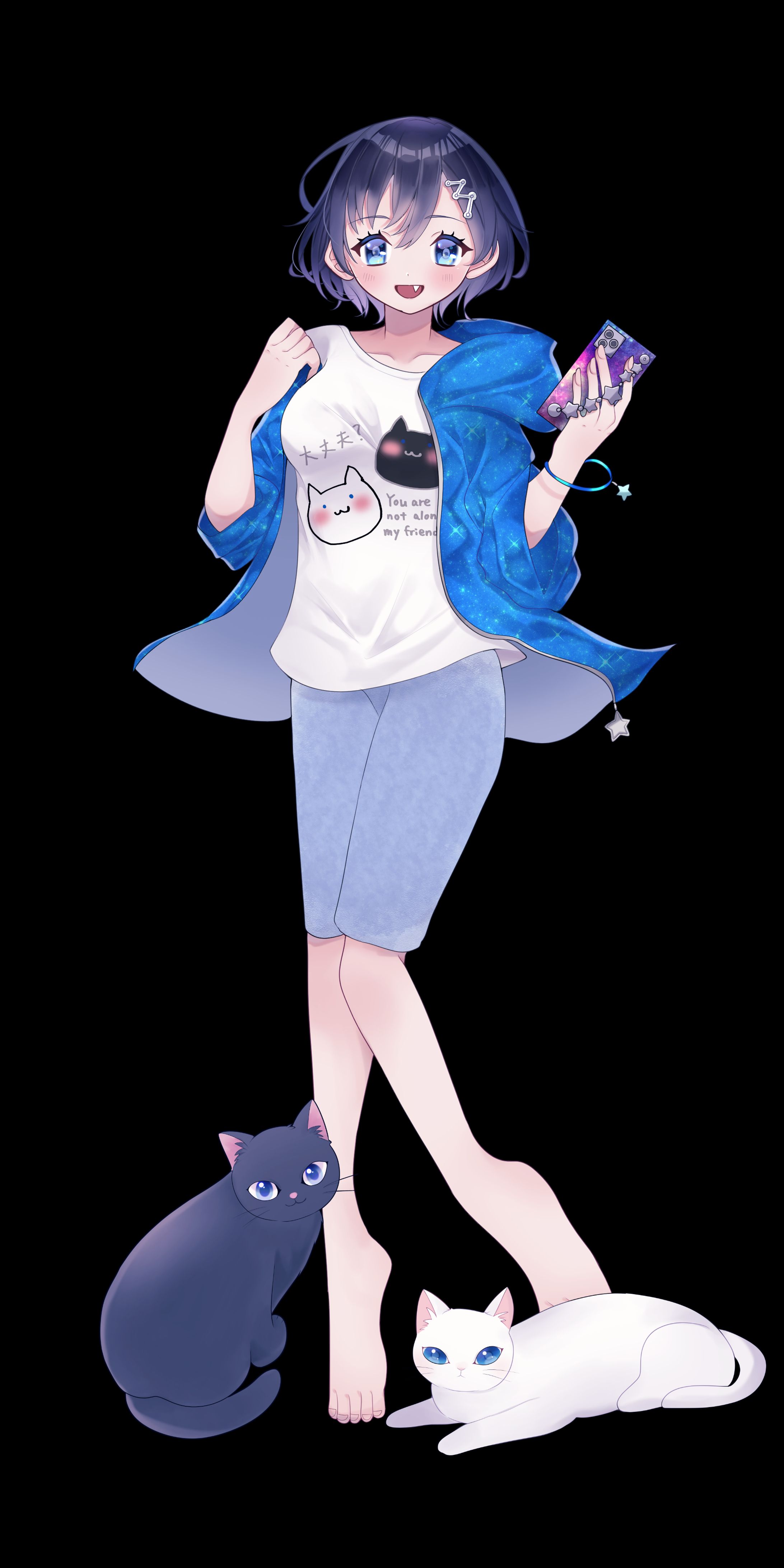もちもち餅子様　立ち絵　服装＋表情差分-1