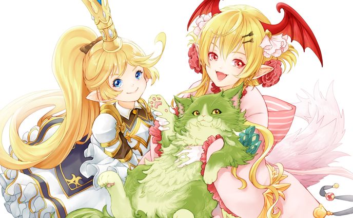 カラフルなカラーリングのコミックイラスト