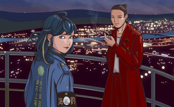 CAMELさん／まゆこりんさん　ブリキノダンス歌ってみたイラスト