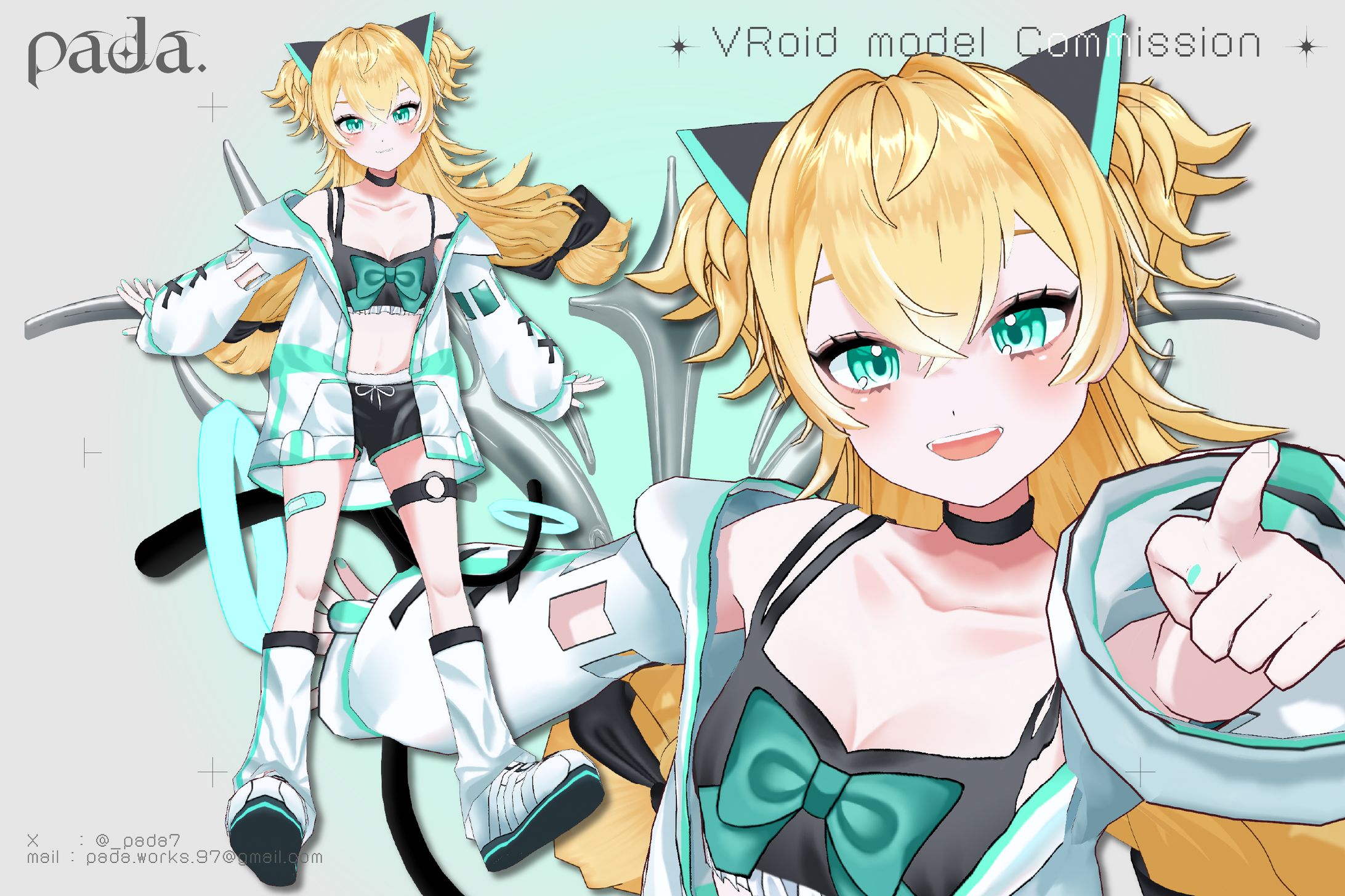 VRoid 3D model / 白昼真昼-1