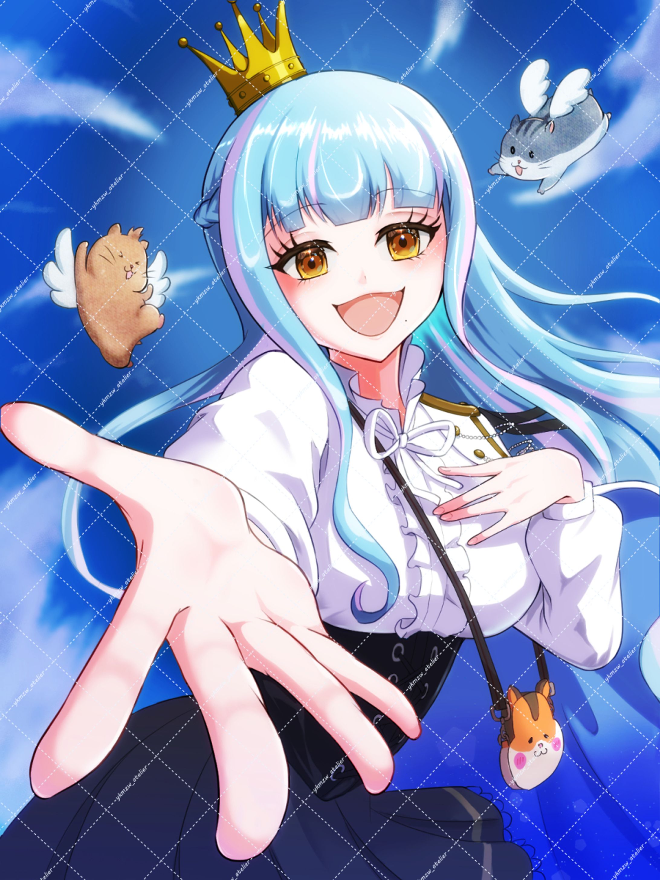 【ご依頼作品】Vライバー千空様キービジュアル-1