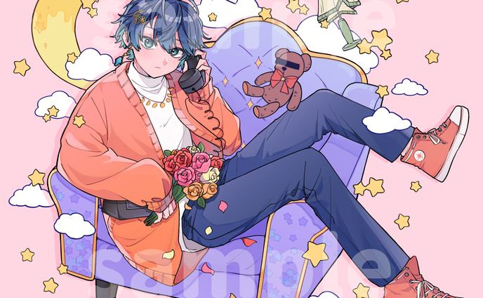 歌ってみた動画用イラスト