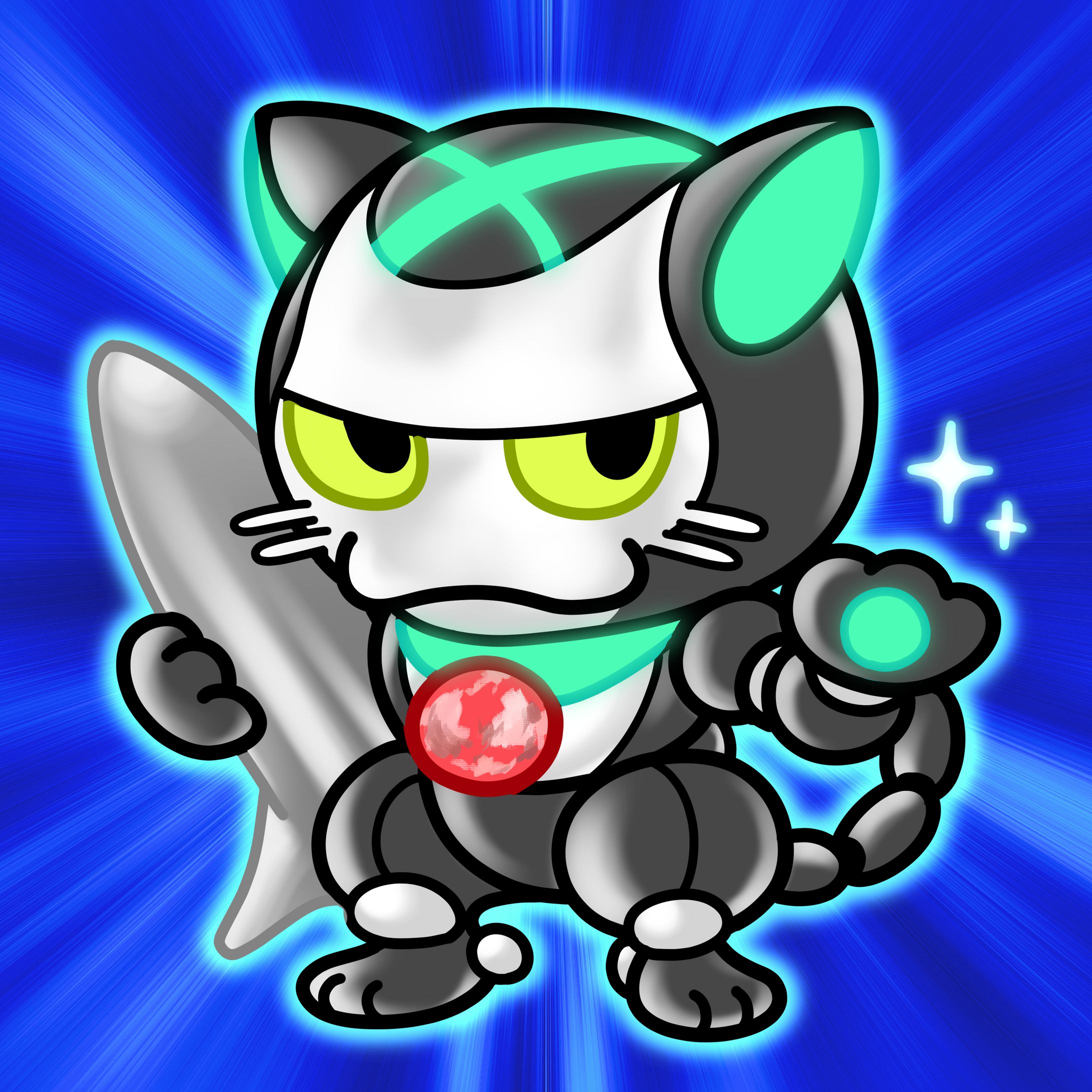 サイバー猫ロボちゃん 3種-1