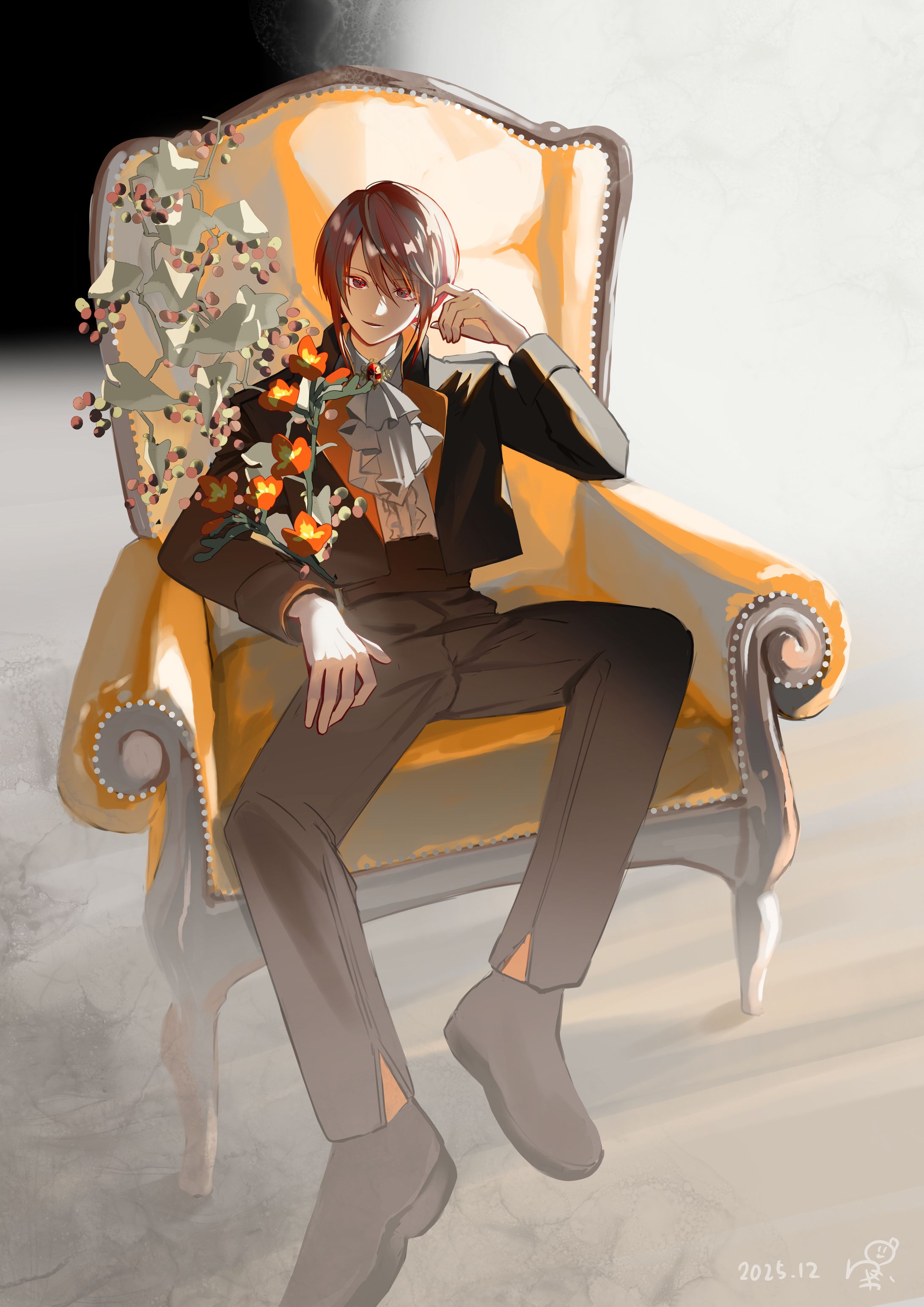 20251205椅子に座るシズ兄-1