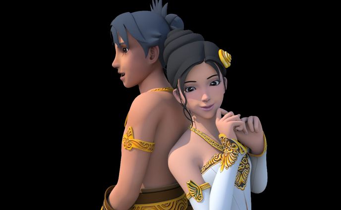 karakter film animasi keong emas 