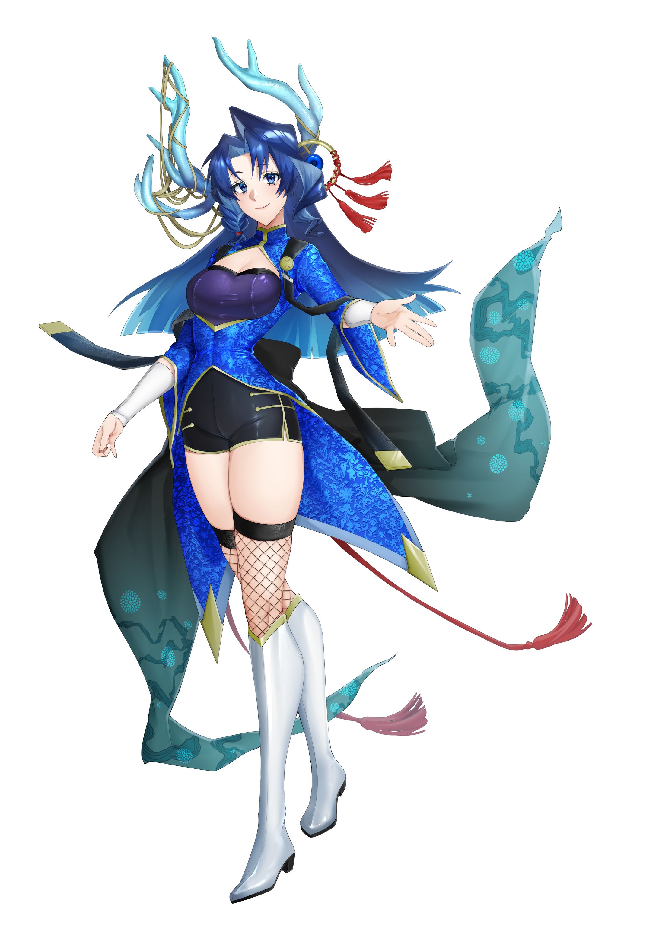 オリジナルキャラクター（立ち絵、ラフ、下塗り）-1