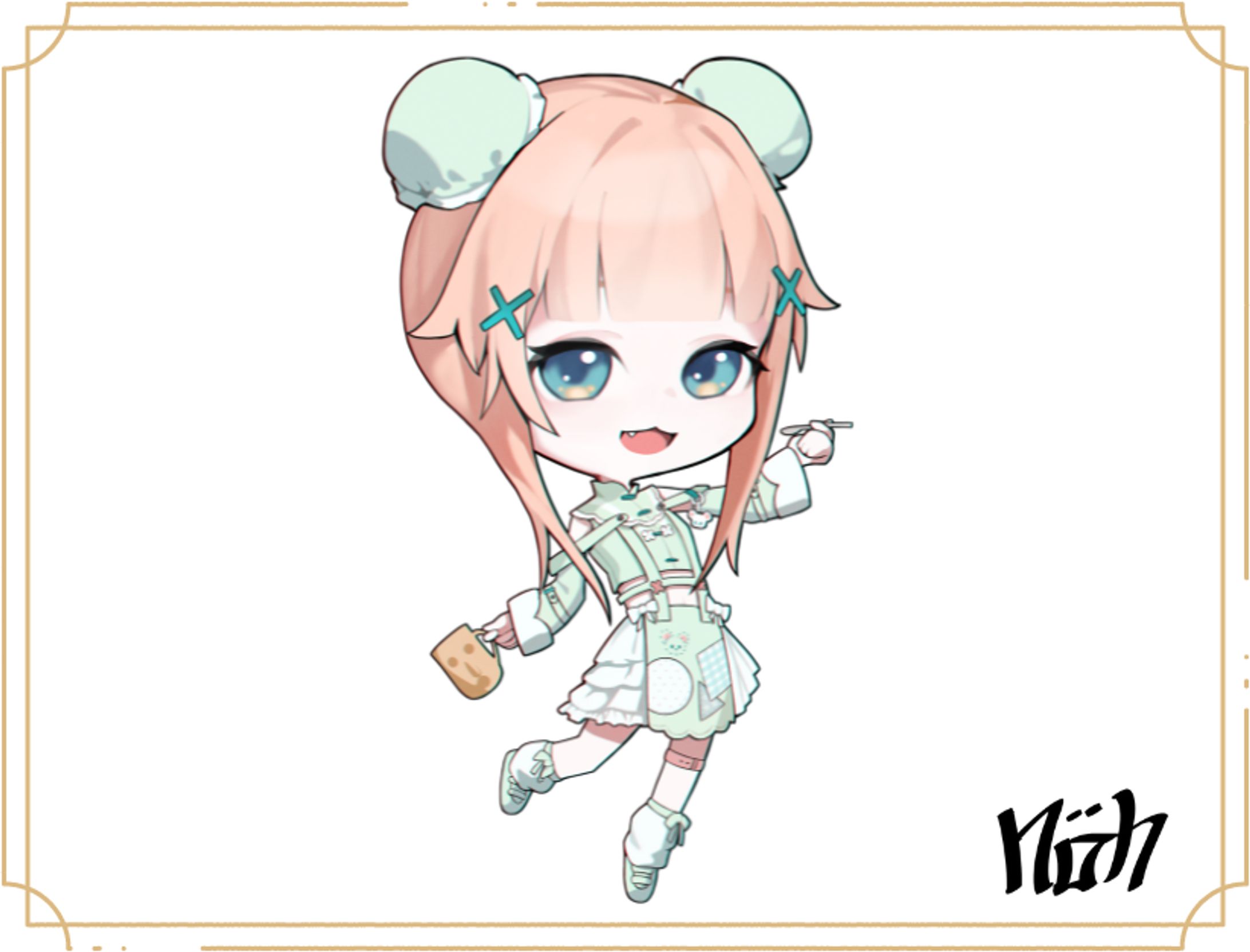 【お仕事】SDイラスト￤はにわぷりん-3名様-1