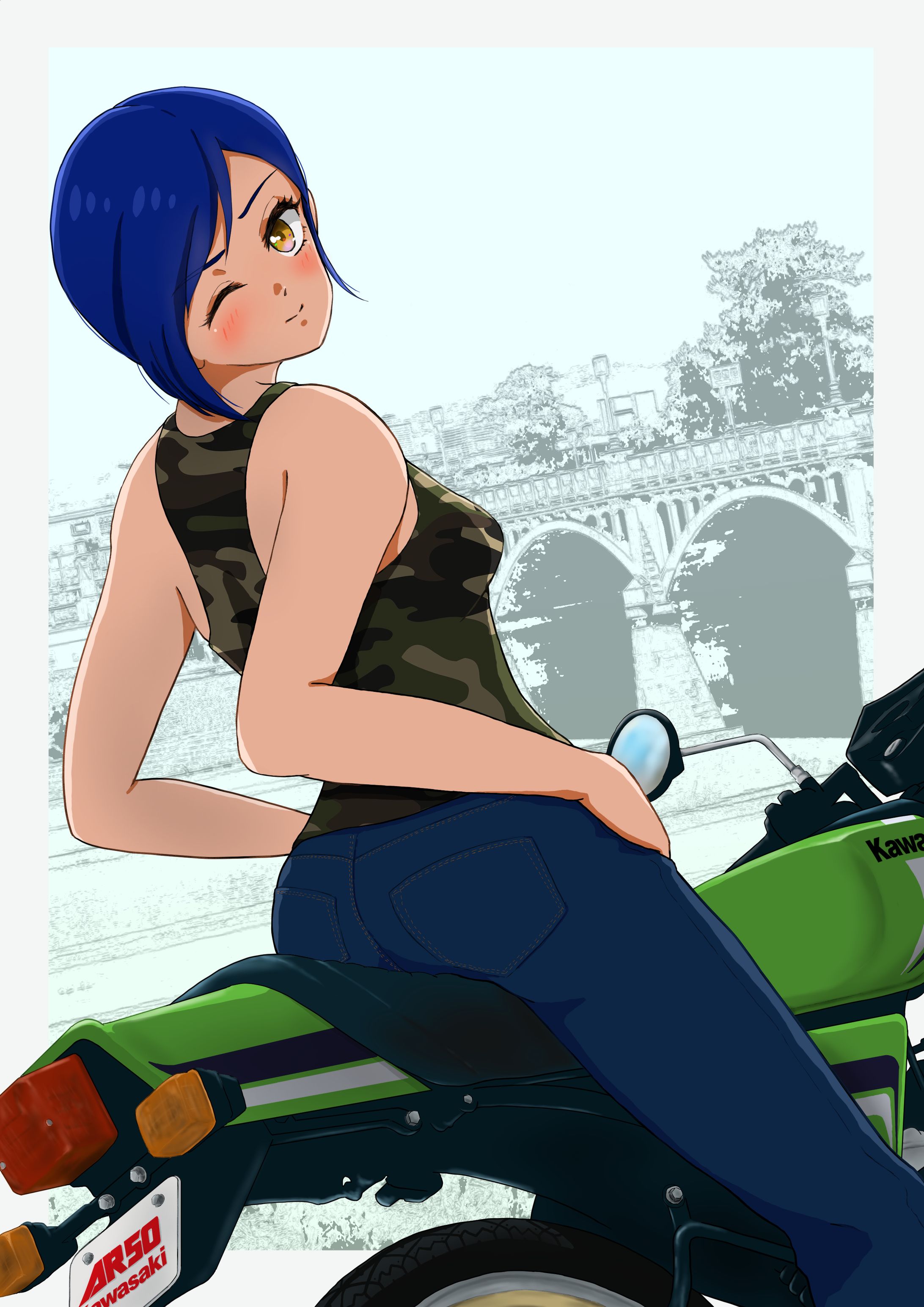 ゼロハン・ガールズ 80s Kawasaki AR50-1