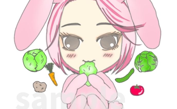 デジタルイラスト、動物