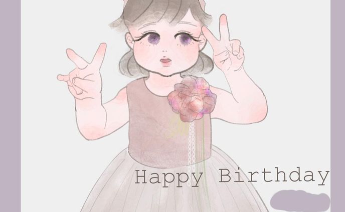 誕生日似顔絵