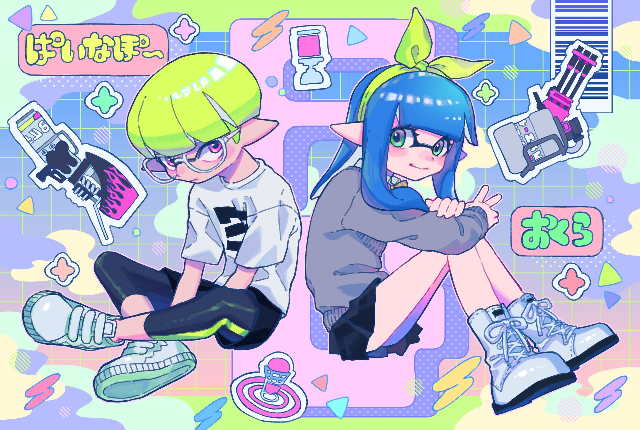 スプラ配信者　ファンアート-1
