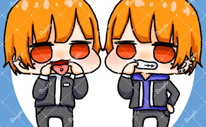 ゆるいアイコンイラスト
