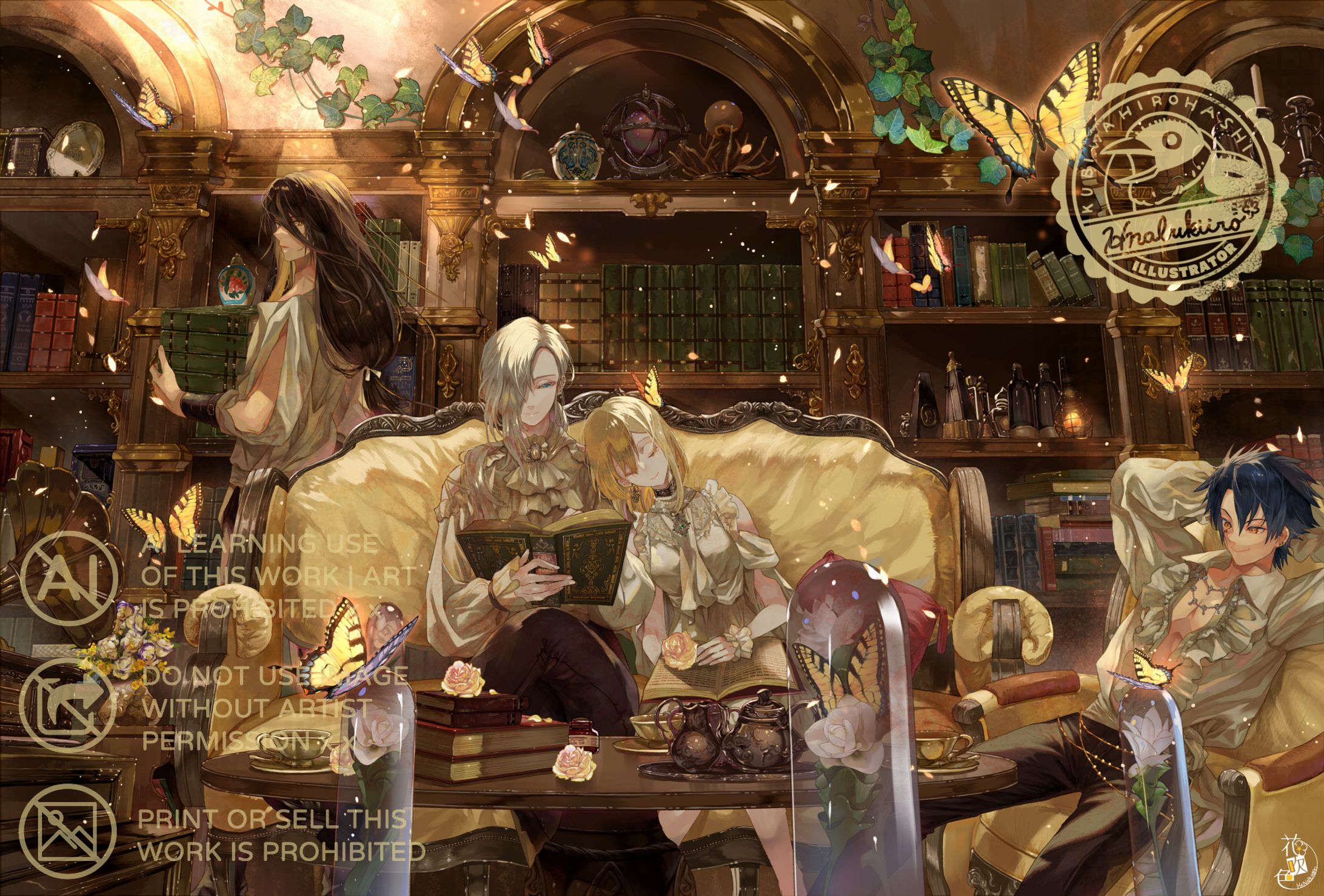 【うや様】お誕生日イラスト-1