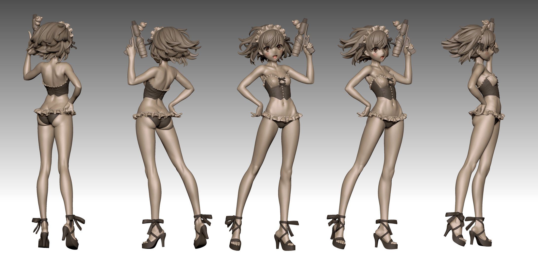 御坂美琴（ガレージキット）-1