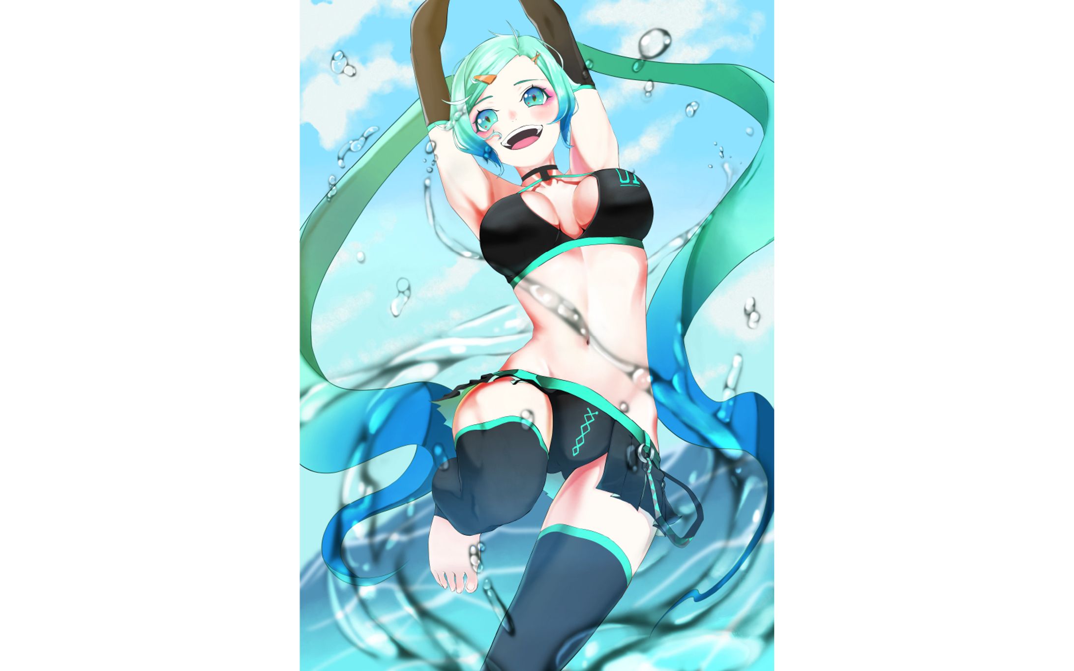 【初音ミクFA】水着ミク-1