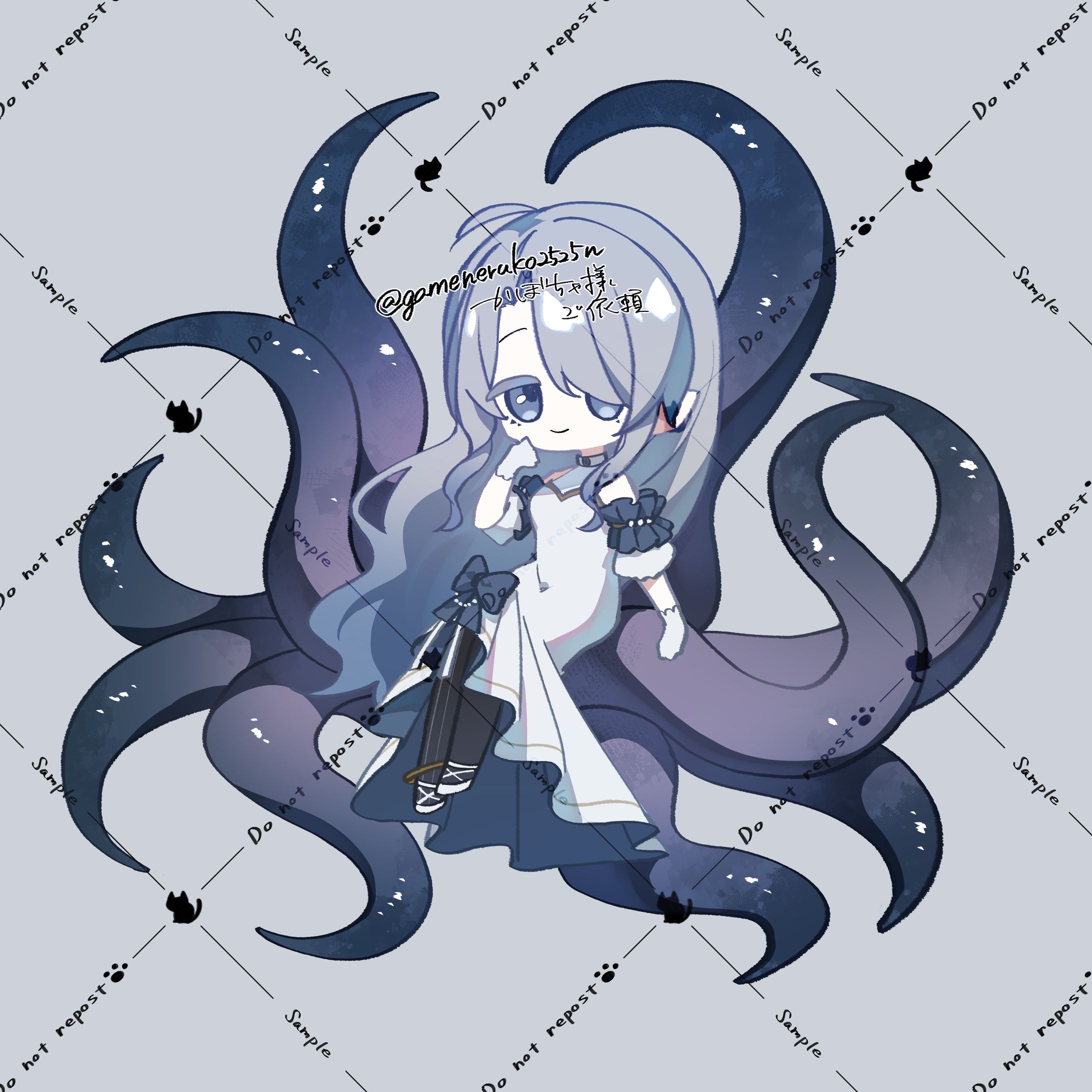 SDイラスト｜かぼちゃ様ご依頼-1
