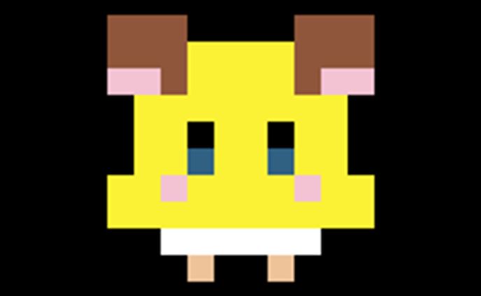 ちびハムちゃんのドット絵