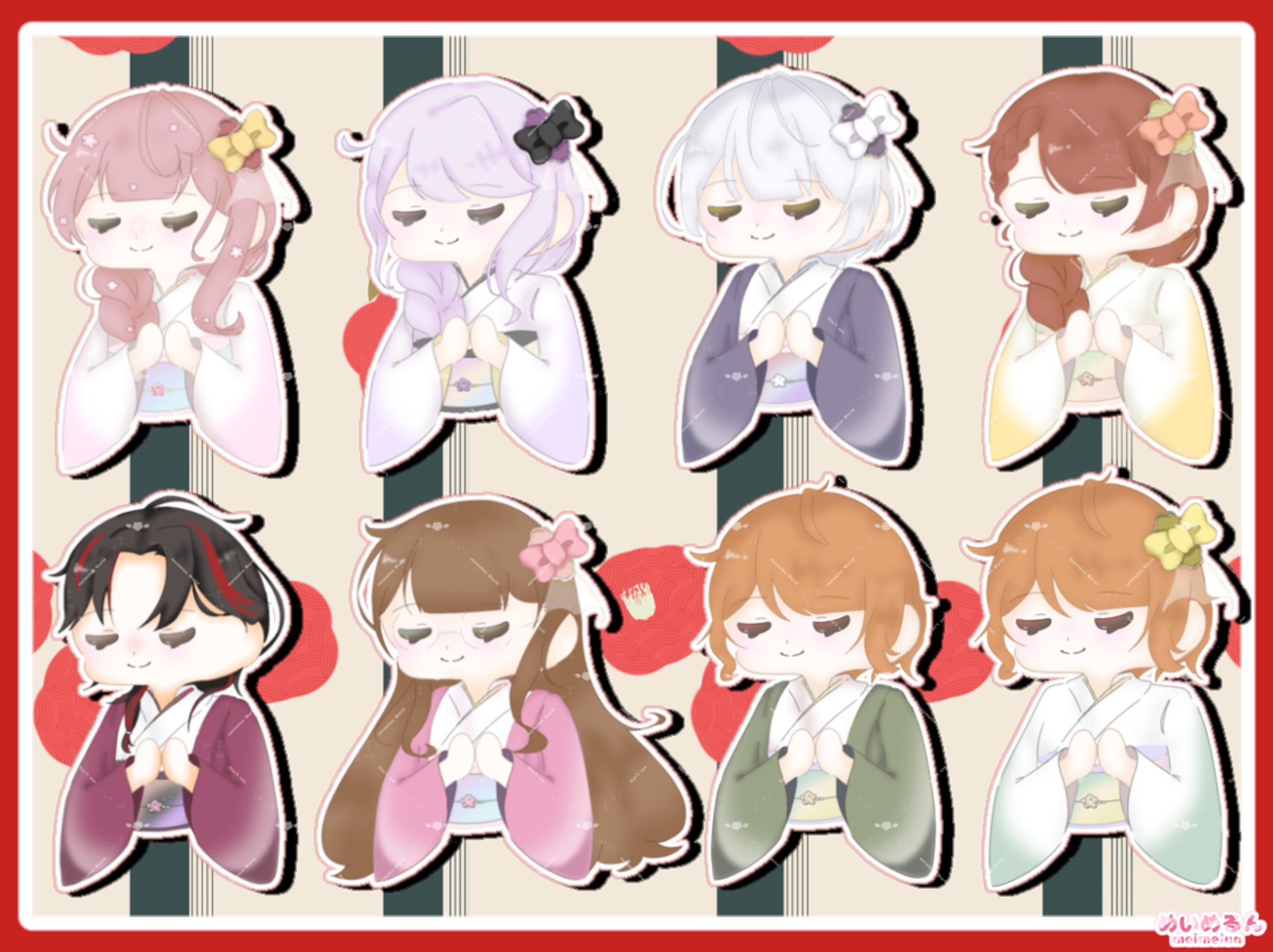 【量産イラスト】初詣-1