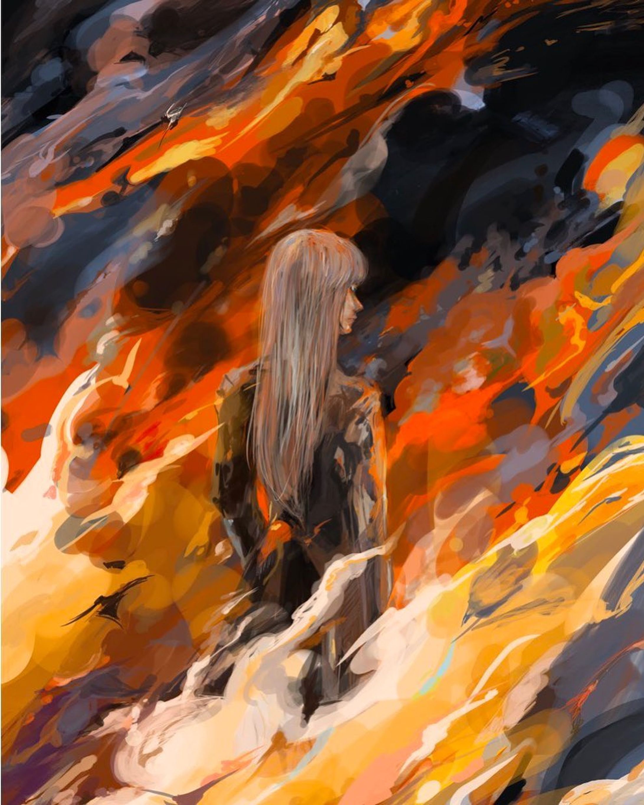 #fantasyart #degitalillustration #illustration #artwork #procreate #人物イラスト #イラスト #炎-1