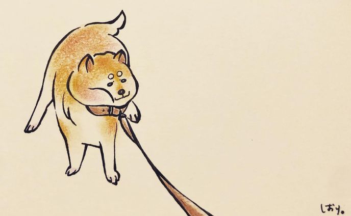 ここにいるよ、ここなのよ

ポストカードサイズのアナログイラストです。柴犬さんあるあるな場面です。
インク、パステル、色鉛筆使用。
同じ作風で デジタルでの制作、納品も可能なので、グッズデザイン等に活用するのもおすすめです！