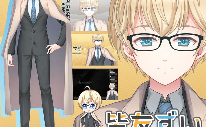 VTuber LIVE2Dモデル一式皆友ずい様