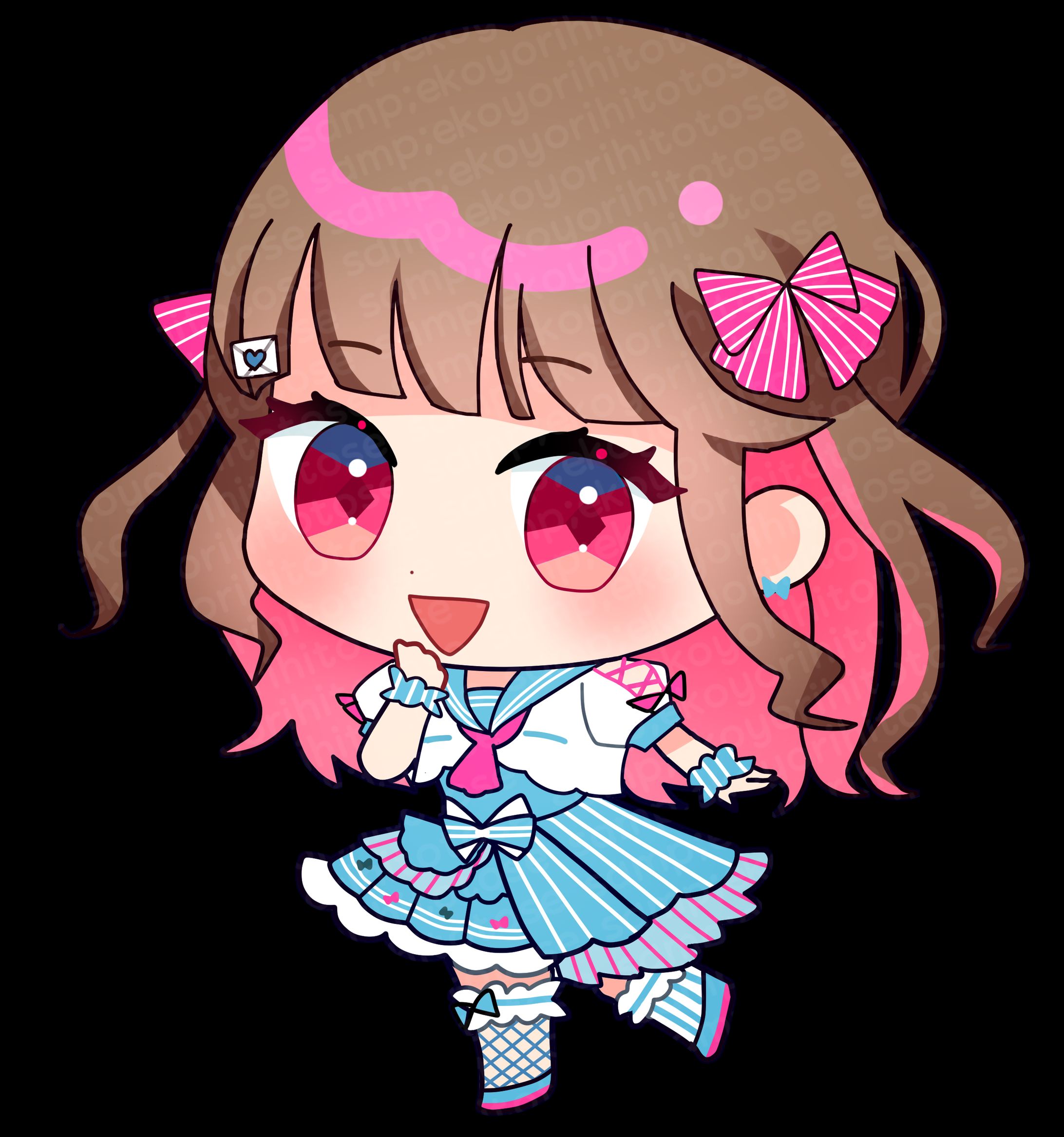 SDイラスト　恋色めくり-1