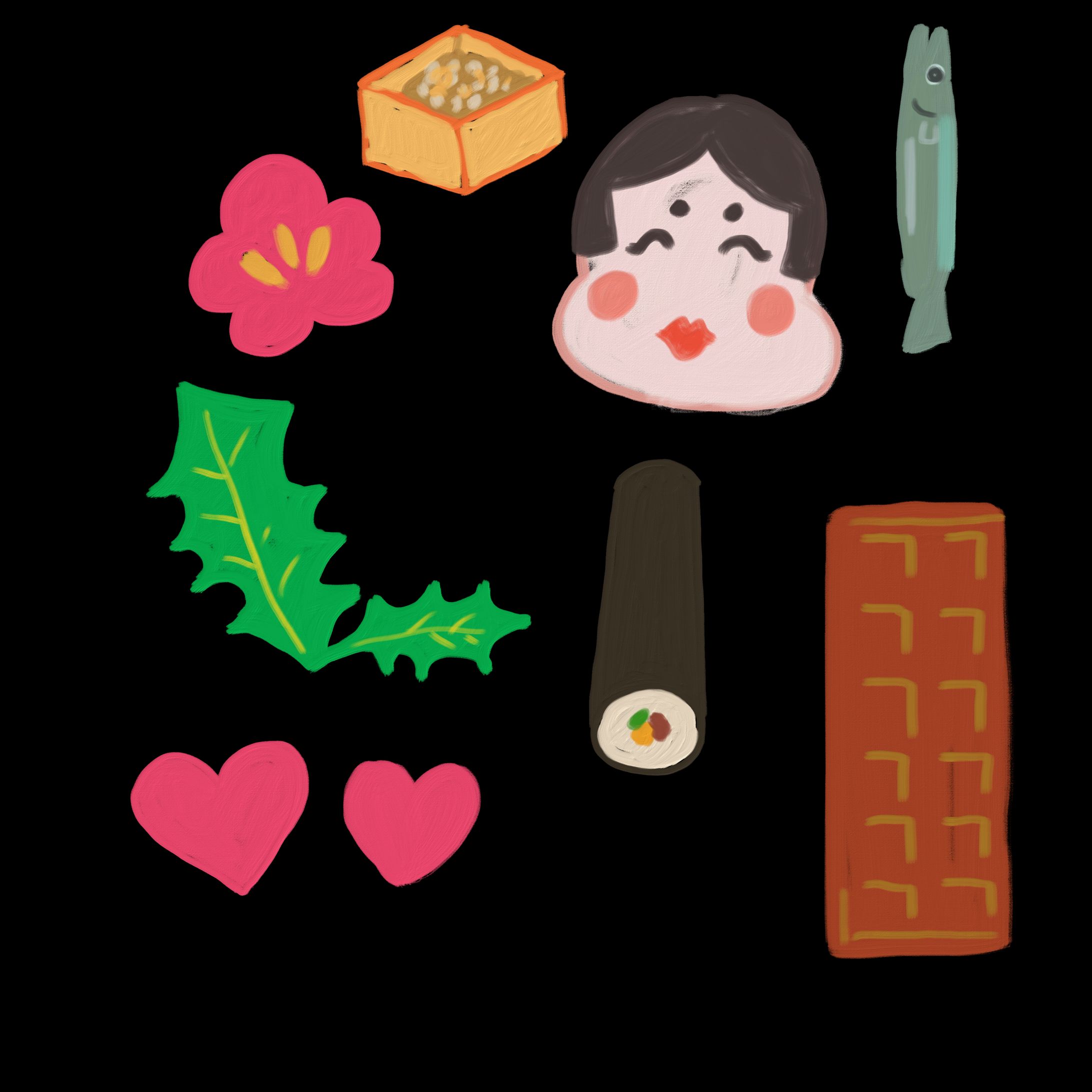 節分のイラストカット-1