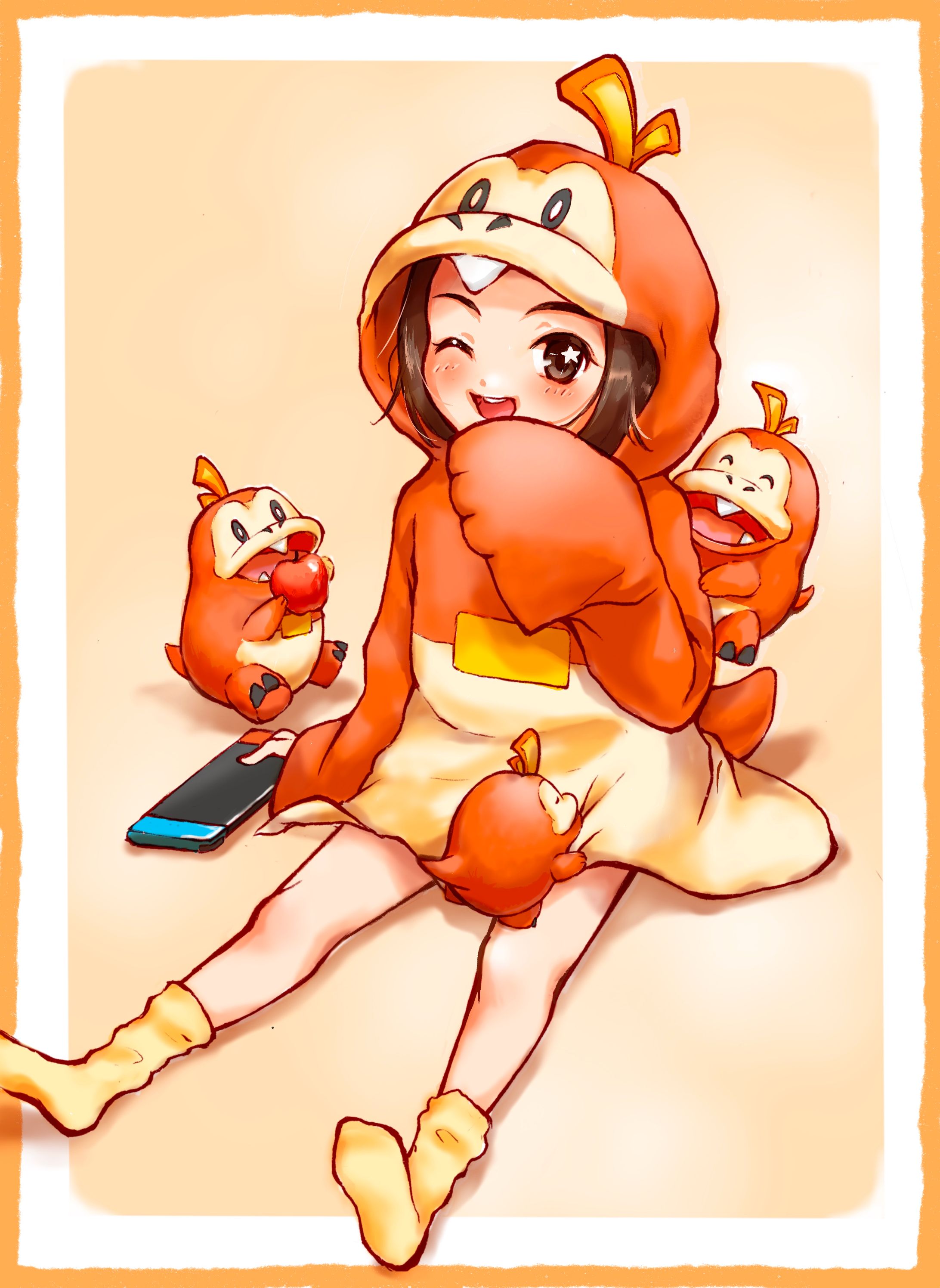 ポケモンの着ぐるみを着た自画像-1