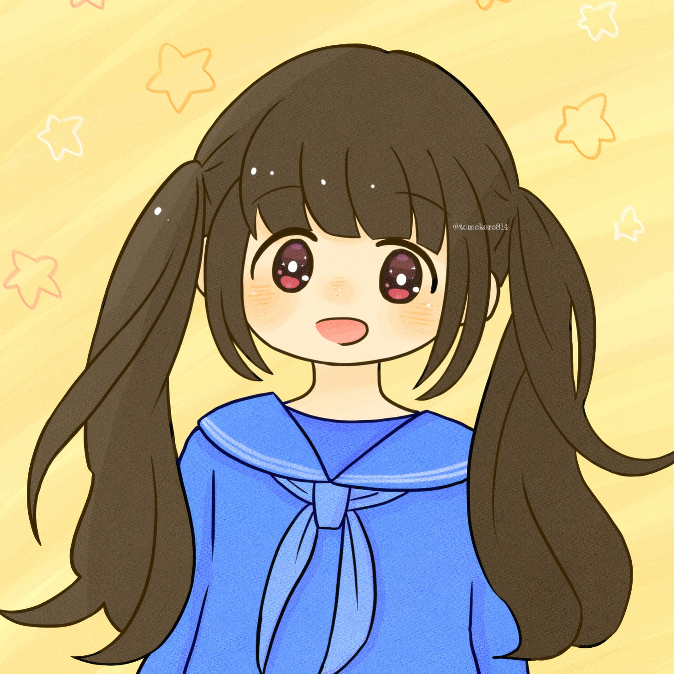 ツインテールの女の子-1