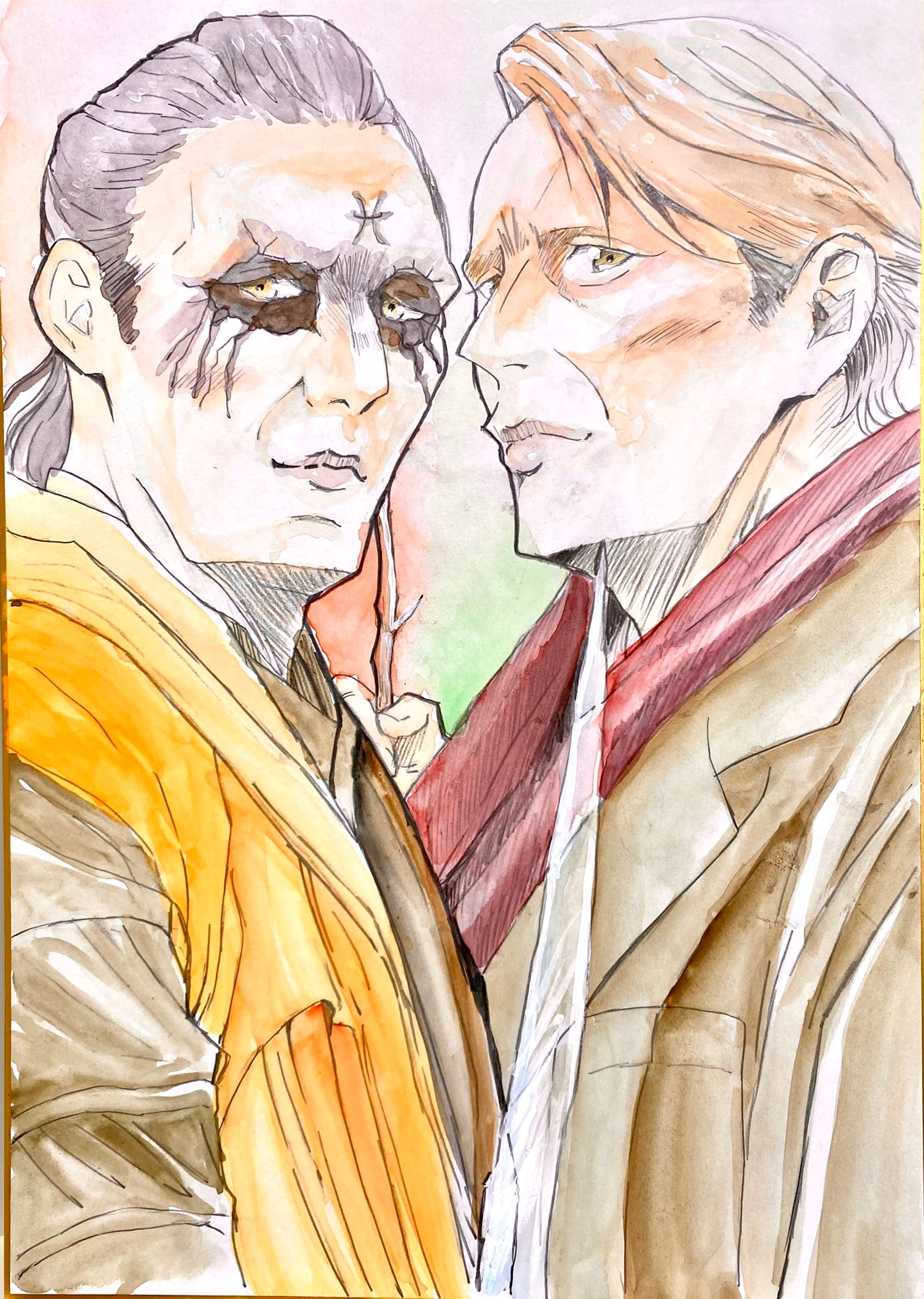 【コミコン似顔絵】マッツ・ミケルセン-1