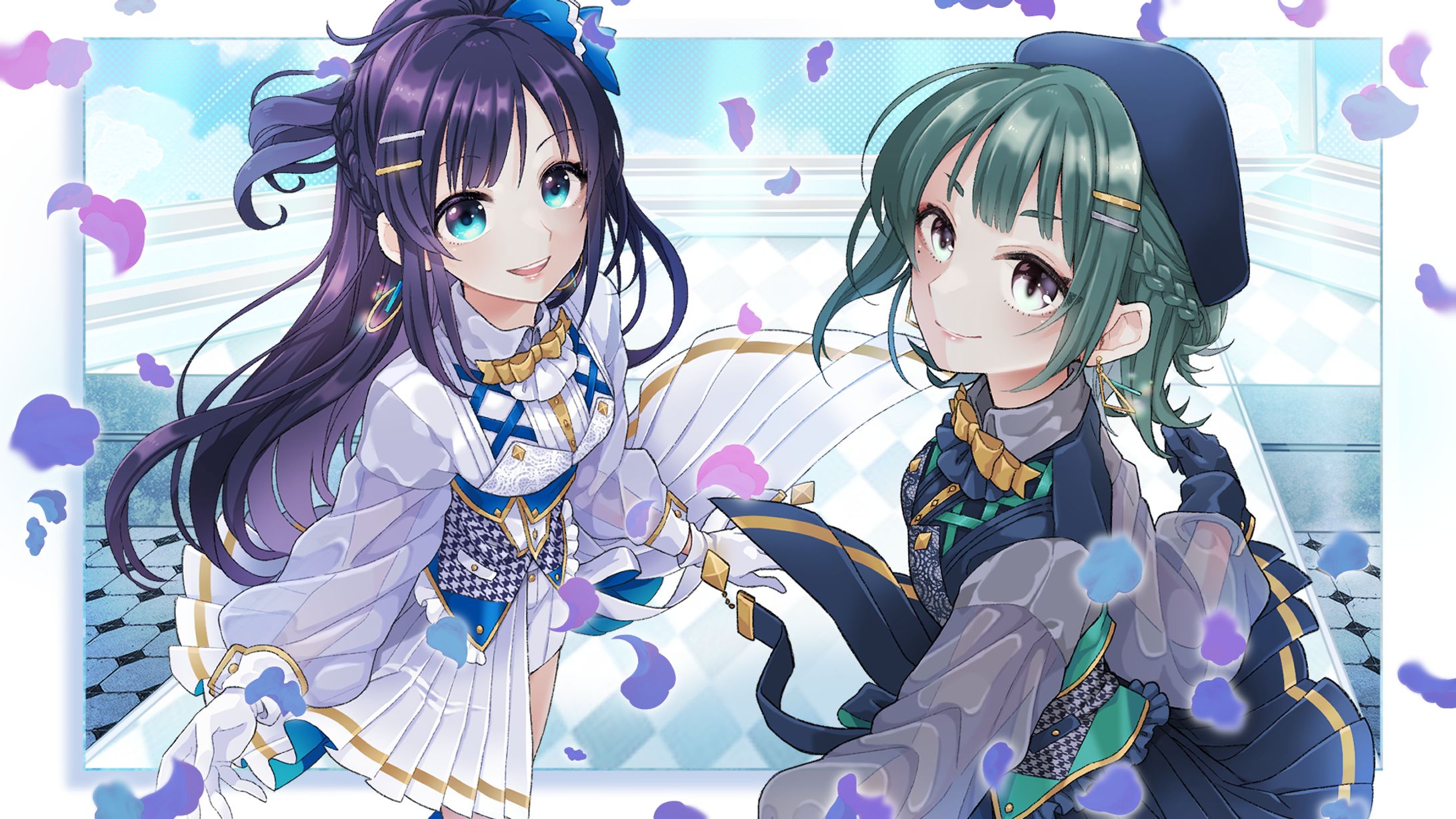 常磐カナメ/七海ロナ✦未完成の空で歌ってみた用イラスト-1