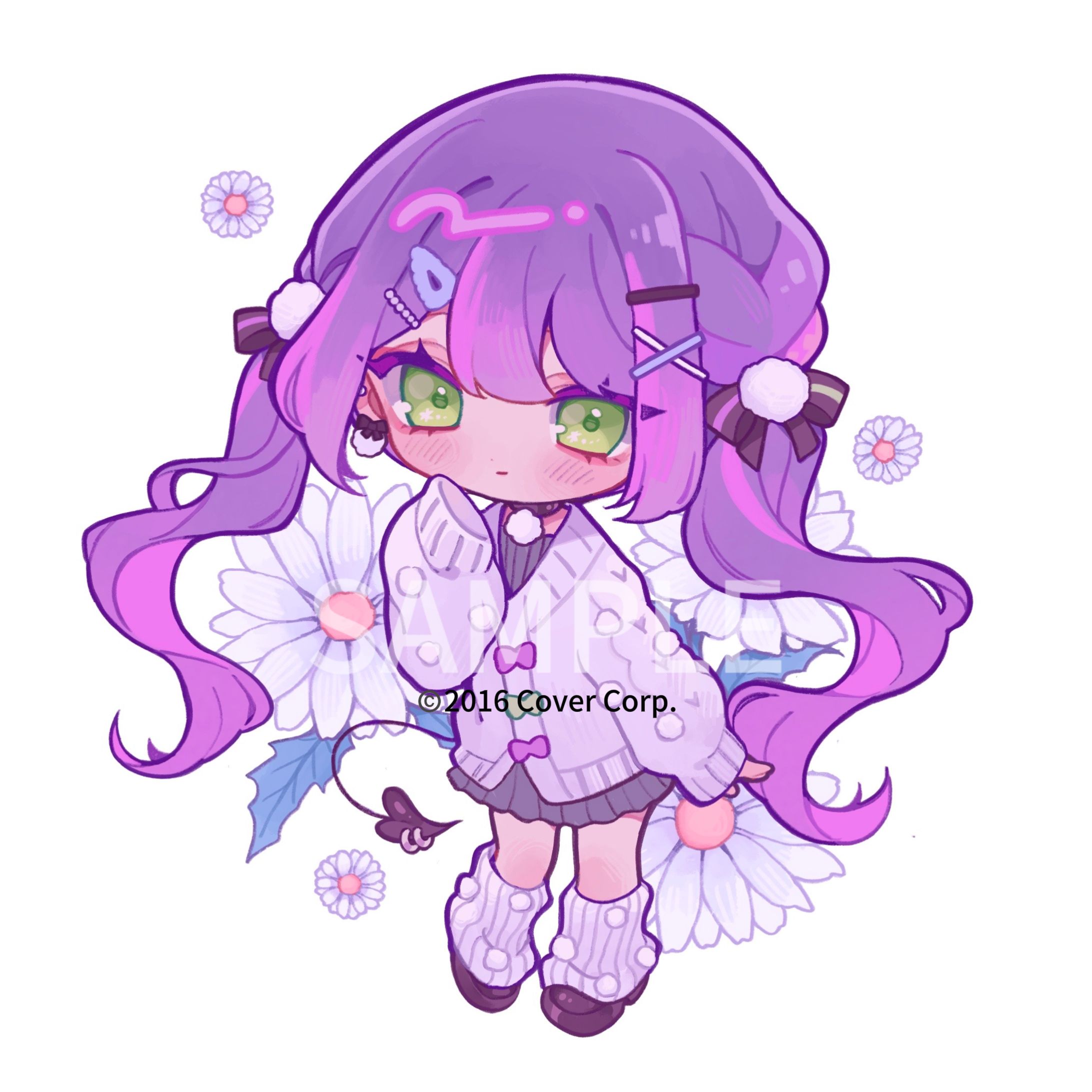 常闇トワ誕生祭2024公式グッズSDイラスト_冬-1