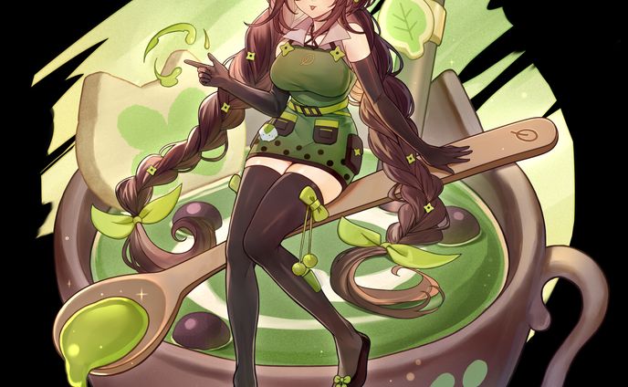 ガチャ風イラスト