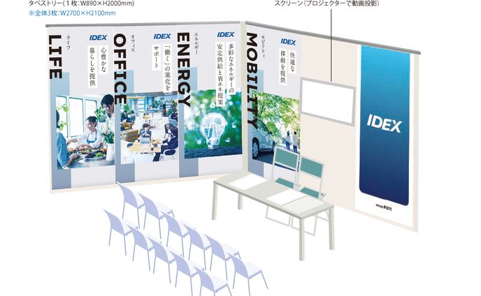 【装飾】合同説明会ブース装飾 IDEX