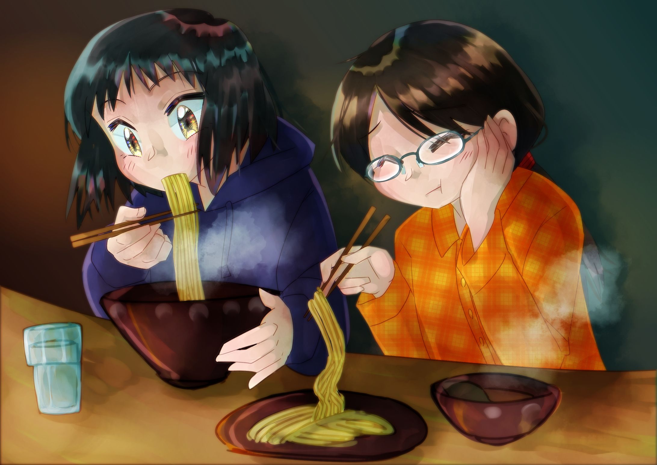 二人の女の子ラーメン-1