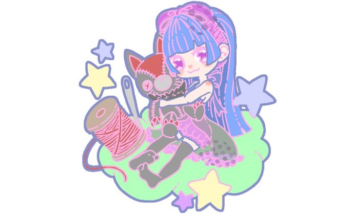 デフォルメイラスト(ゆめかわ風)