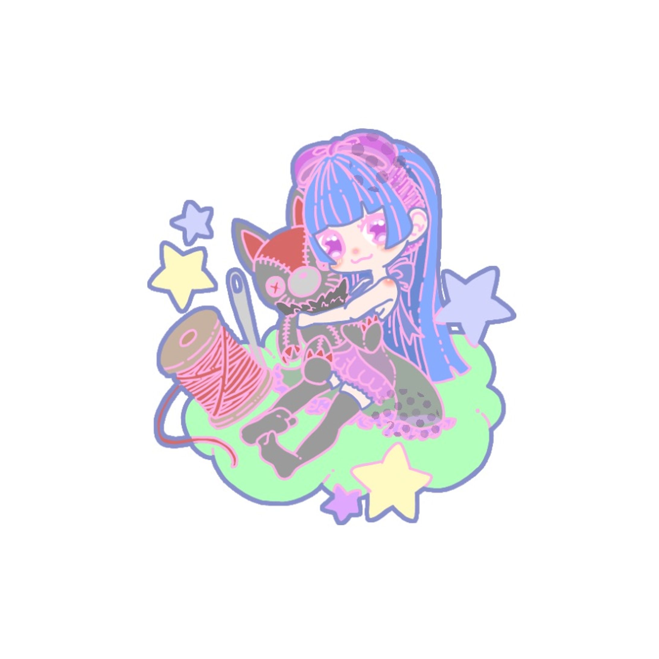 デフォルメイラスト(ゆめかわ風)-1