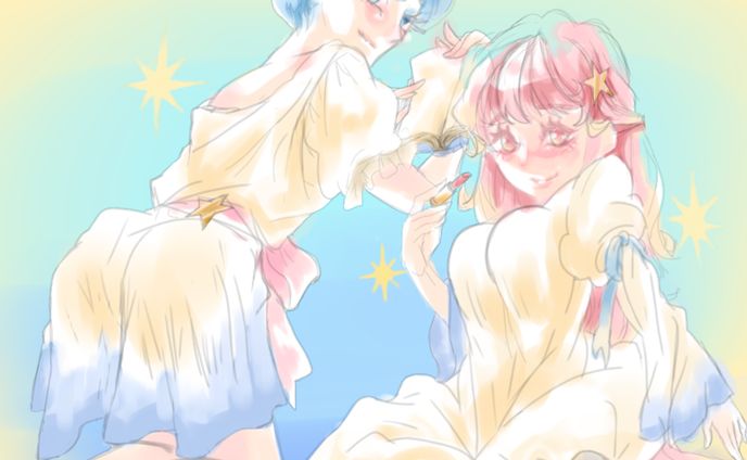 カラー漫画、擬人化