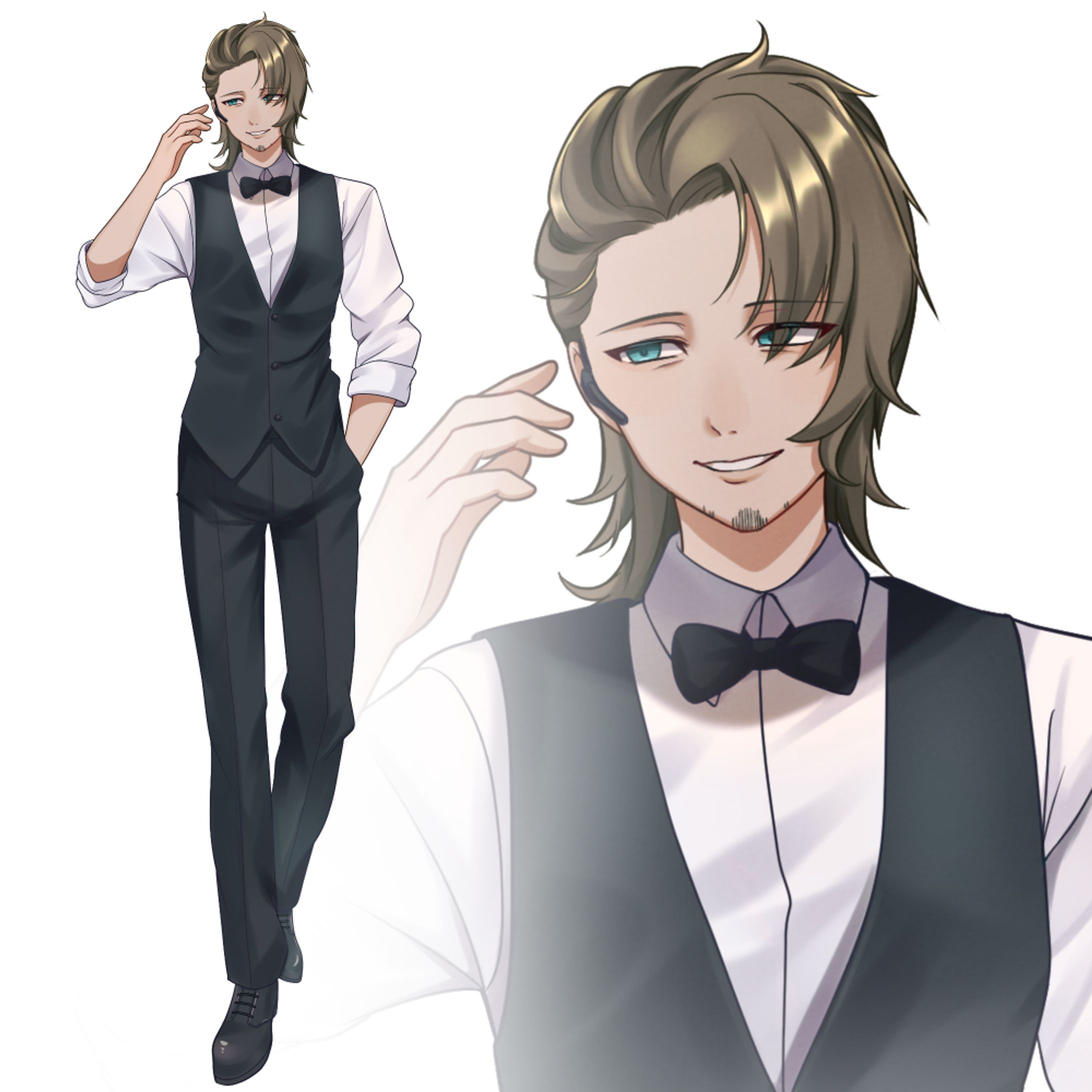 TRPG立ち絵_壮年のフロアスタッフ-1