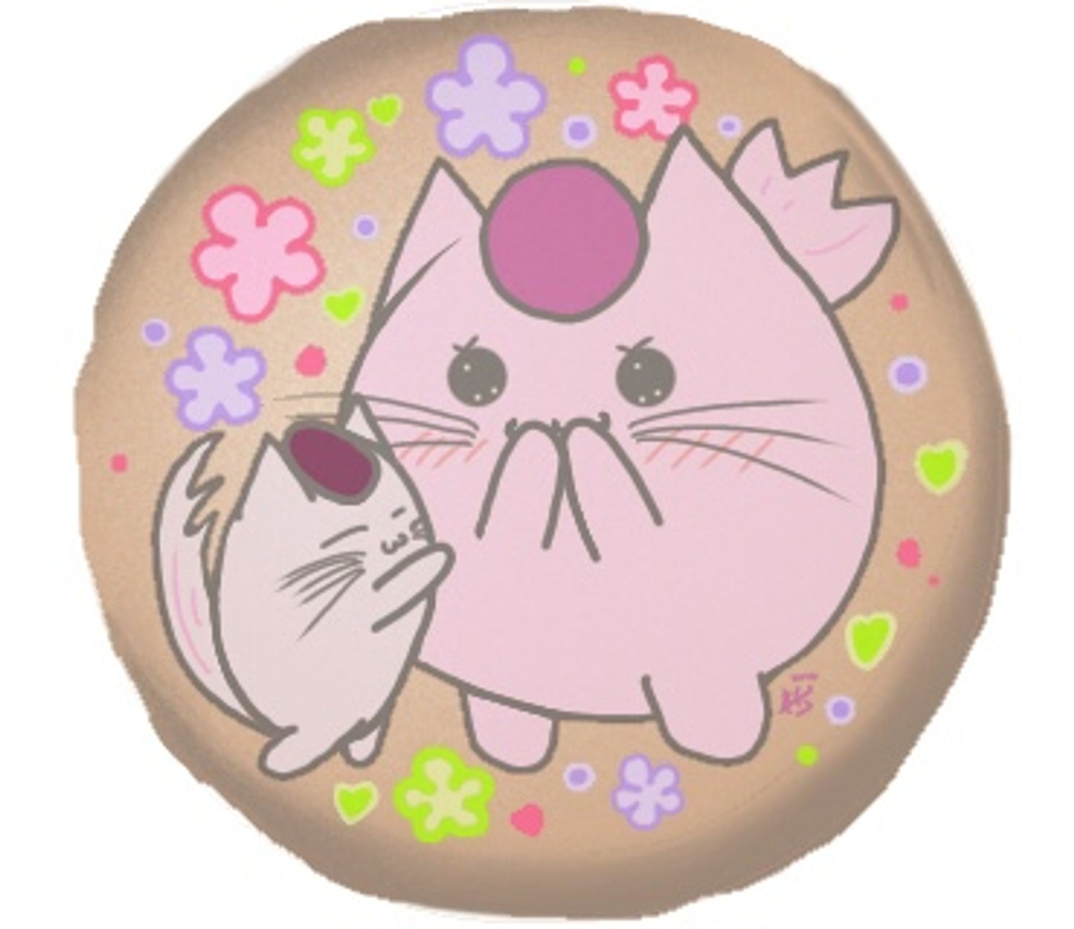 デジタルイラスト「ねこ豆」クッキーVer.-1