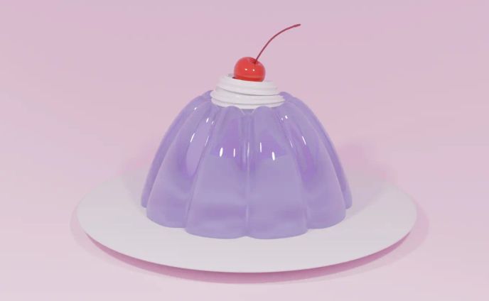 【3Dモデリング】ゼリー