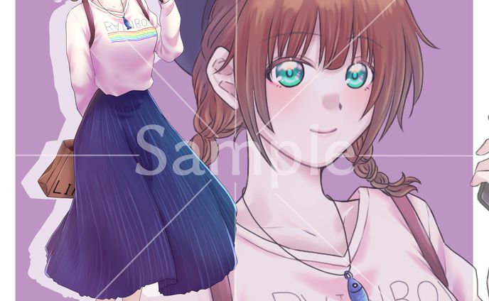 立ち絵　女性2　サンプル