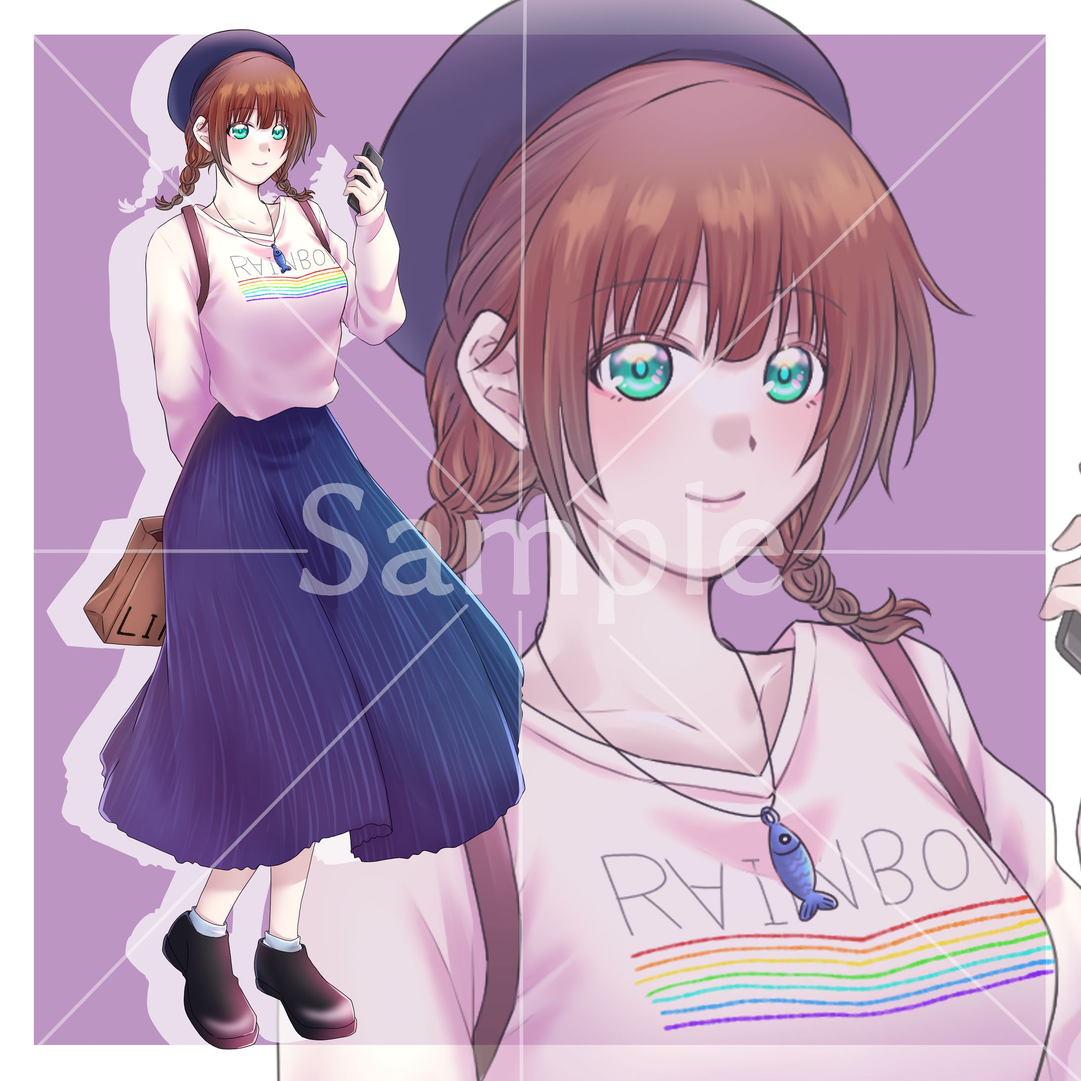 立ち絵　女性2　サンプル-1