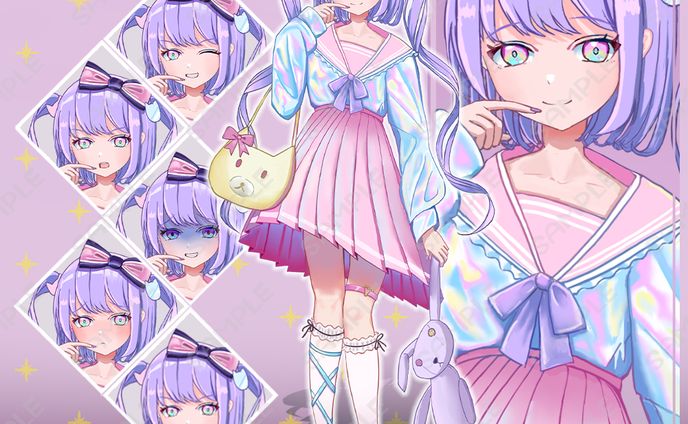 ゆめかわ制服女子【キャラクター販売】