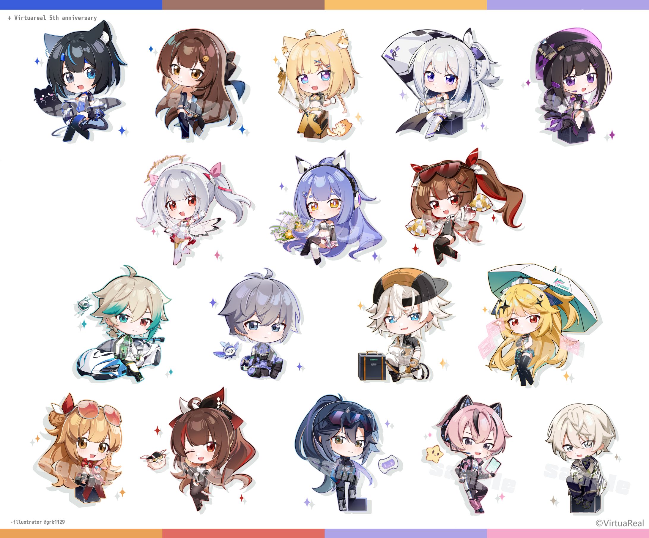 VirtuaReal様「VirtuaReal 5th Anniversary SDイラスト」-1